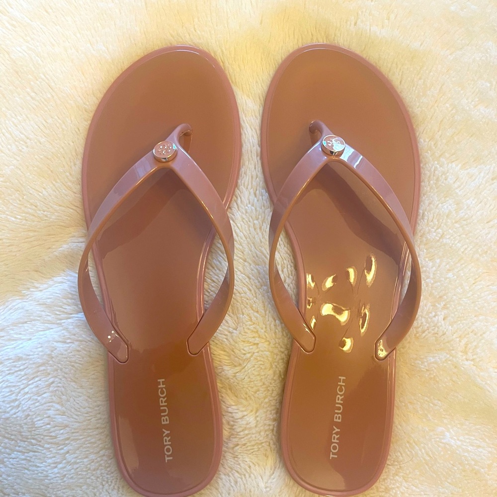 Tory burch jelly flats, size 10